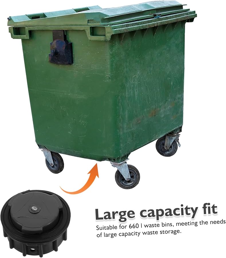 Leakproof Plastic Drain Plug Stopper for Outdoor Commercial Trash Bins Easy Installation - Image 3